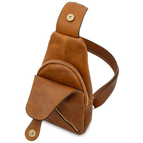 Kevin - Leather crossover bag